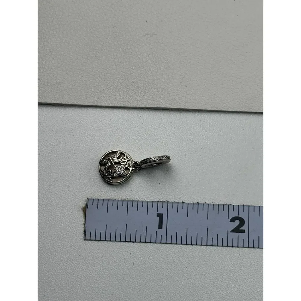 Pandora Springtime Bloom Sterling Silver Charm #791843EN40